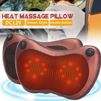 

Neck Massager Pillow Car Home Office Cervical Shiatsu Massage Neck Back Waist Body Electric Massage Cushion Masage Gift