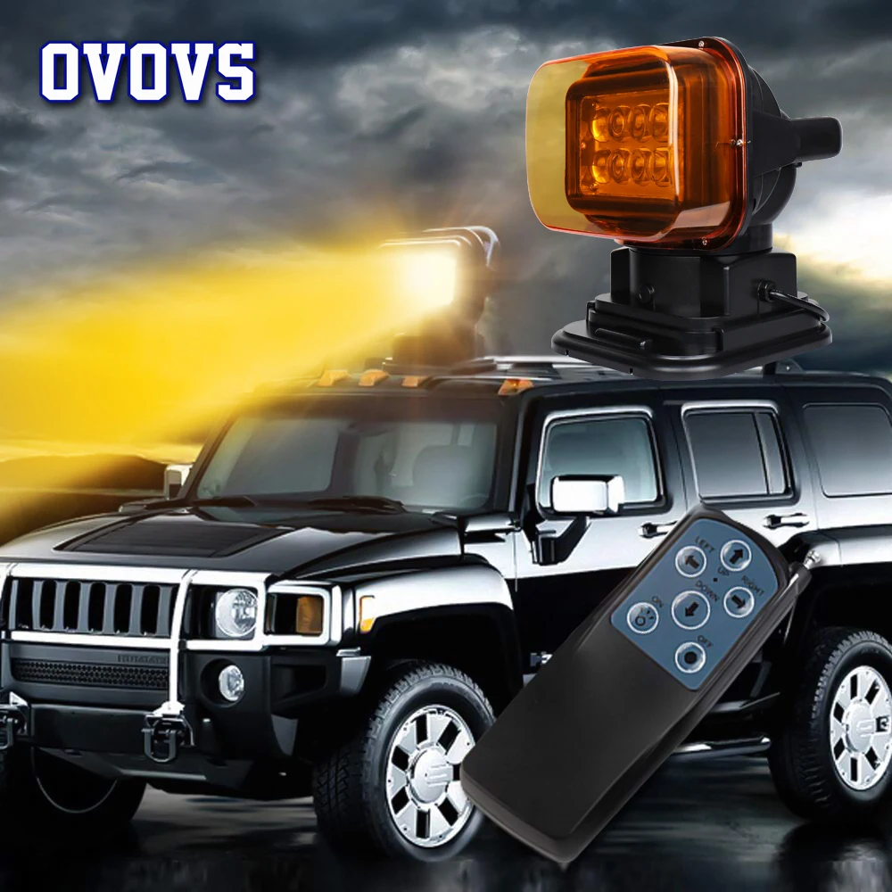 4x4 Offroad 12v Led Fog Light Wireless Searchlight Spotlight With