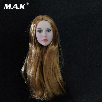 

For Collection 1/6 Scale Female Head Pale Skin Blonde Hair Girl Sculpt Carved Model for 12 icnhes PH TBL Body