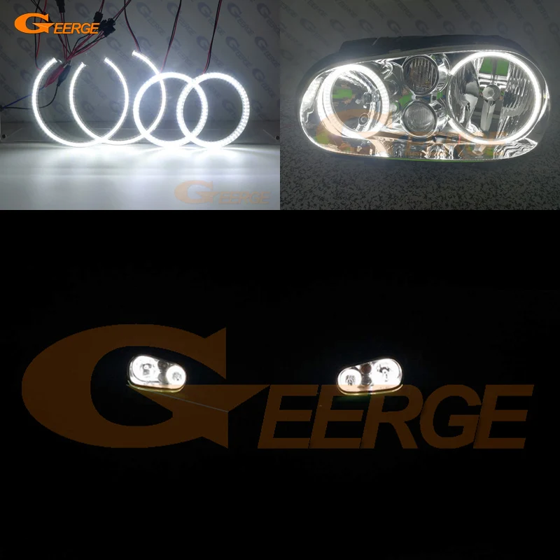 Для Volkswagen VW Golf MK4 R32 GTi VR6 CABRIO A4 1998 2004 ультра яркий SMD СВЕТОДИОДНЫЙ ангельские глазки
