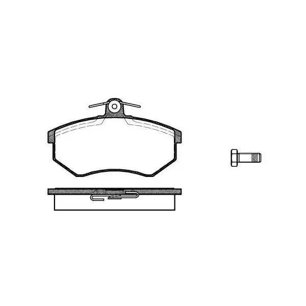 Колодки дисковые п.\ Audi 80 1.6-1.9D 86-91, VW Golf II 1.8GTi 8