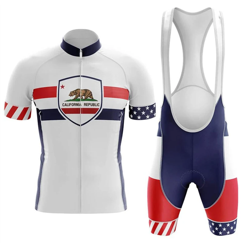 Classic California Clothing Mountain Cycling Jersey Set Ropa Ciclista