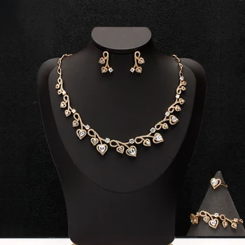 

TIRIM 4PCS Luxury Sets AAA Cubic Zirconia Heart Shape Jewelry for Women Wedding & Engagement Party Middle East Free Shipping