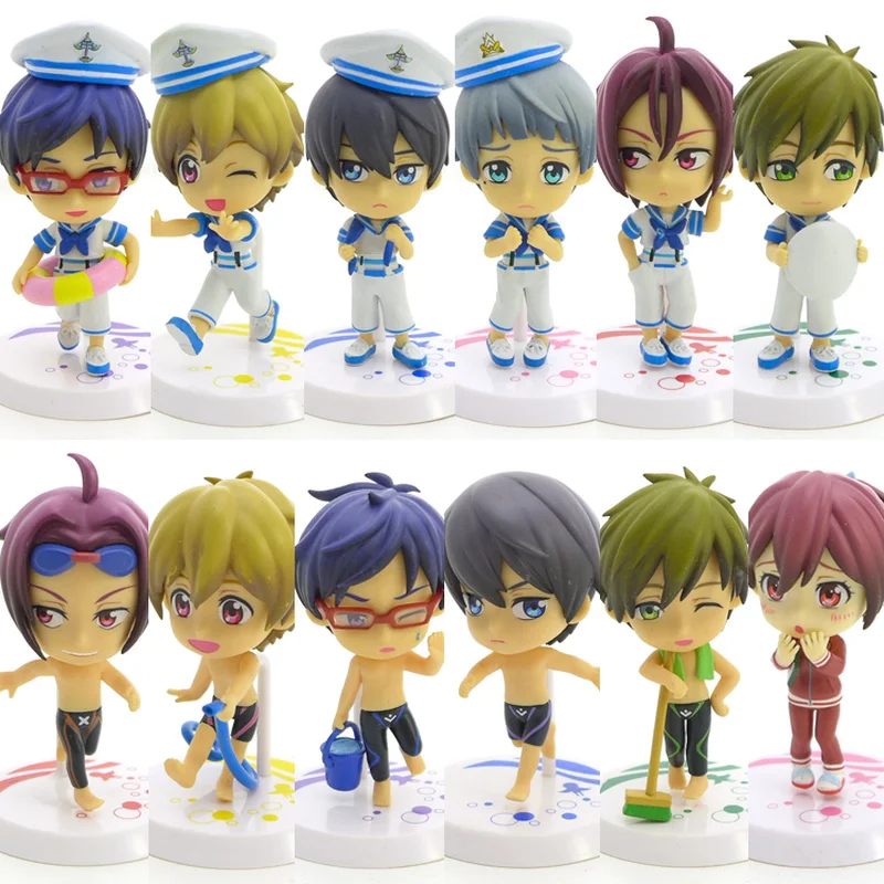 Animation Free! Toy Figures Version Q Tachibana Makoto Nanase Haruka Sailor Suit PVC Model Childrens Gifts | Игрушки и хобби