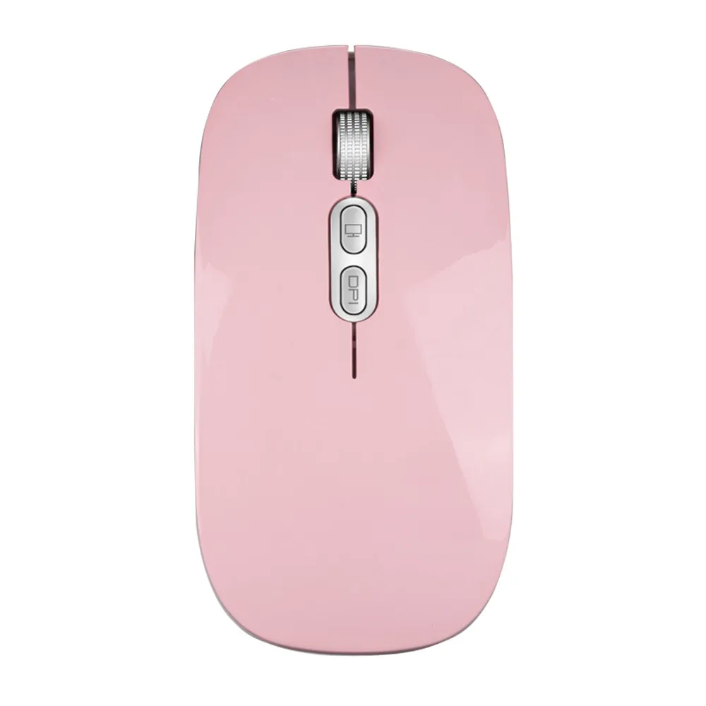 Мышь Raton Беспроводная Бесшумная dpi USB перезаряжаемая для ПК ноутбука геймера компьютерные мыши Inalambrico Ordenador Sem Fio Inalambrico 19Aug - Цвет: Pink