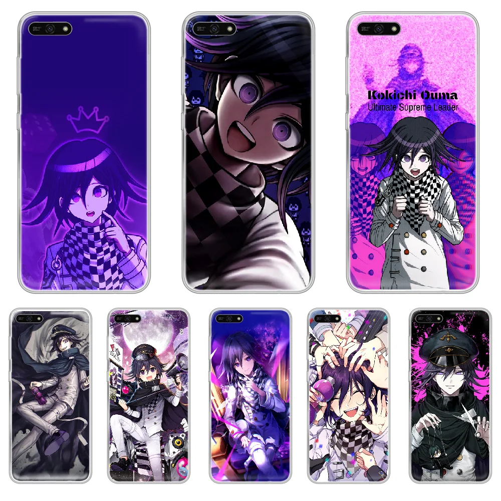 Прозрачный чехол для телефона Kokichi Ouma Danganronpa V3 HUAWEI honor mate 8 9 10 20 30 A S X i pro lite|Бамперы| |