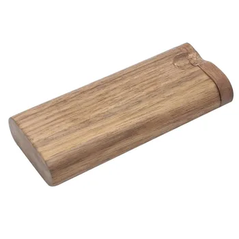 

Woodiness Cigarette Case Wood Dugout One Hitter Bring 78mm Ceramics Long Smoke Wood Smoke Tube Yanju