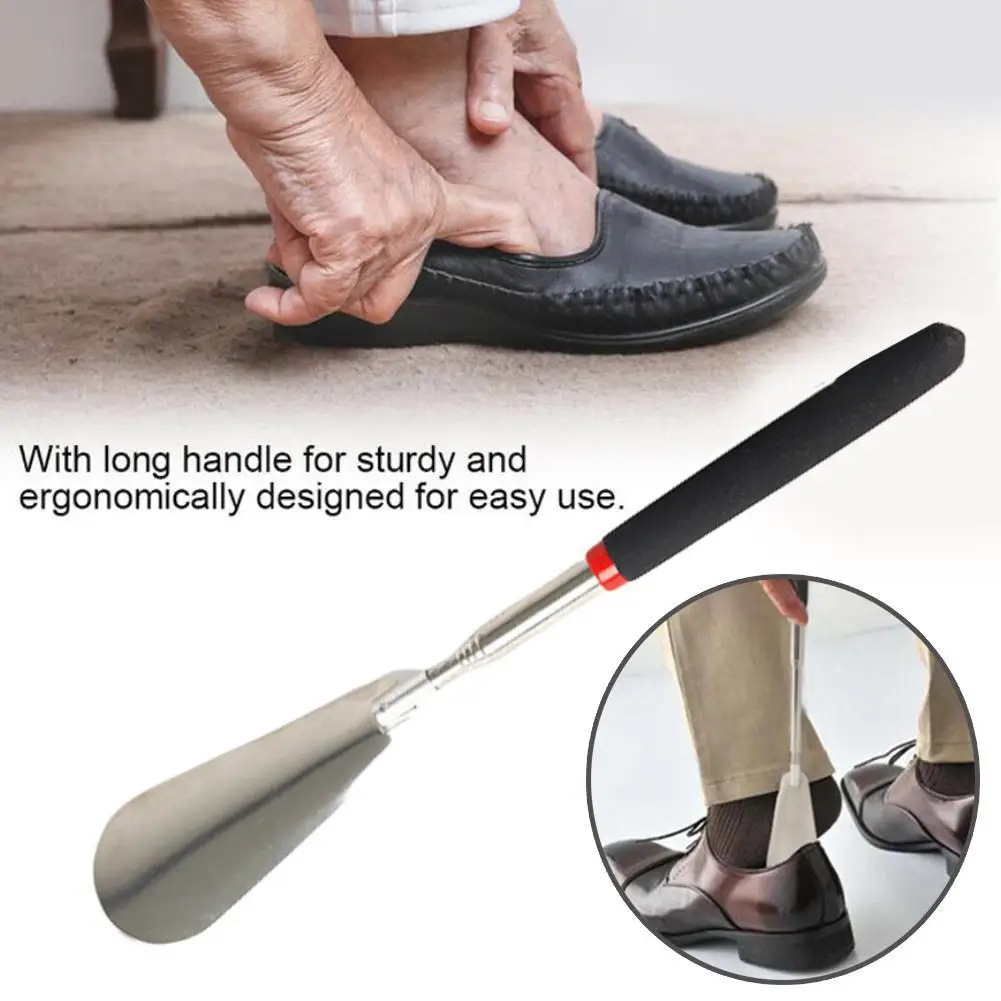 sharprepublic Calzascarpe In Acciaio Inossidabile Con Manico Lungo Per Calzascarpe Per Disabili sharprepublic Calzascarpe In Acciaio Inossidabile Con Manico Lungo Per Calzascarpe Per Disabili
