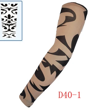

Kasure 1pc Outdoor Cycling Printed Fake Tattoo Arm Sleeves Sunscreen CuffUnisex Arm UV Protection Hip Hop Punk Slip On Tattoo