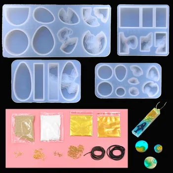

Seashore Silicone Mold Craft Kit Nature Coastline Mold Resin Jewellery DIY Summer Beach Landscape Mold UV Resin Pendant Mold Set