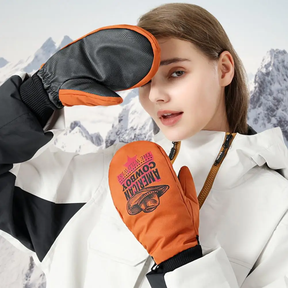 Мужские и женские теплые зимние лыжные перчатки для спорта на открытом воздухе