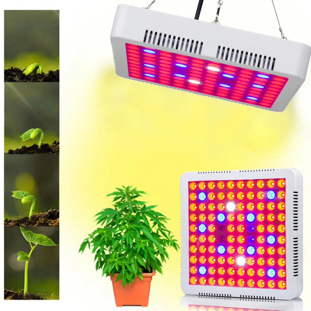 

600W Grow Light Led Garden Yard Greenhouse Fruit High Yield For Hydroponics Indoor Flower Seedling Nursery Plants Hanging