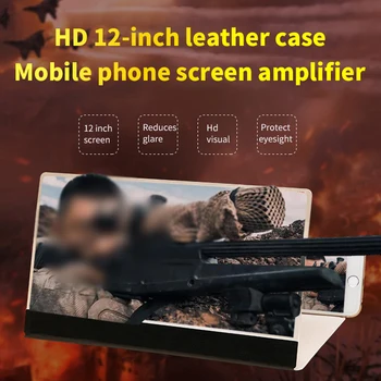 

Universal 3D Screen Amplifier Folding Screen 12inch Mobile Phone Magnifying Glass HD Stand For Video Enlarged Eyes Protection