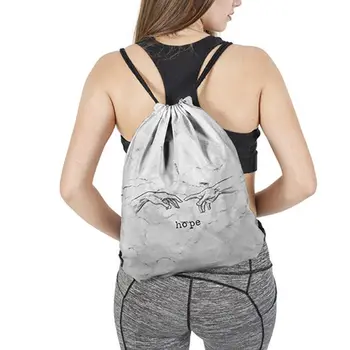 

Drawstring Bag School Library Swimming Gym Backpack Travel Adult Sports Daypack