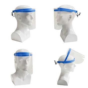 

1pc Safety Faceshield Transparent Full Face Cover Protective Cover Anti-Fog Face Shield Anti-Saliva Visor Design