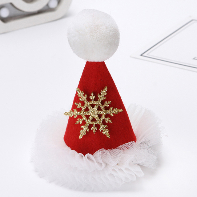 Christmas adult children hair clip Santa Claus antler hairpin clip Christmas hat gift cute hair clip Accessories