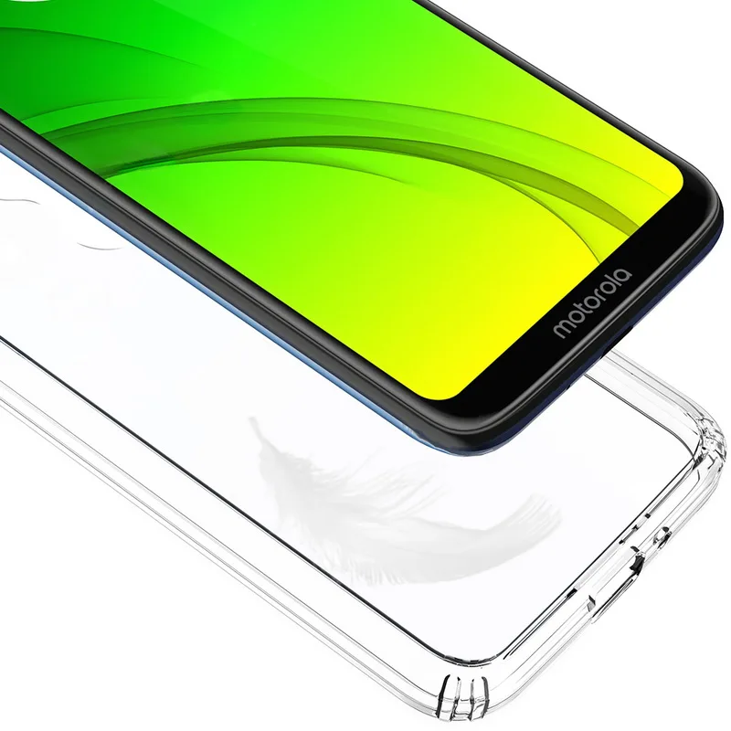 Для Motorola Moto G7 power чехол кристально чистый противоударный ТПУ+ жесткий акриловый чехол на заднюю панель для Moto G7 power чехол для телефона s защитный чехол