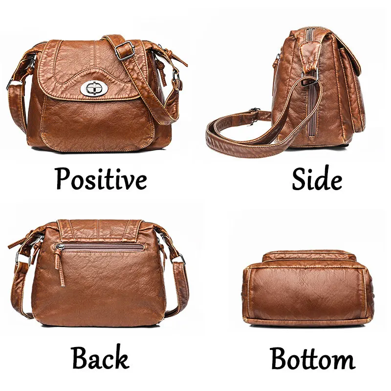 Beste KMFFLY Merk Designer Vrouwen Messenger Bags Crossbody Zachte PU Lederen Schoudertas Hoge Kwaliteit Vintage Vrouwen Tassen Handtassen Sac
