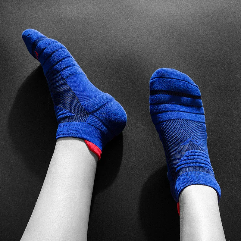 1Pair Cycling Socks Men Running Hiking Sport basketball Football Socks Breathable Compression Function