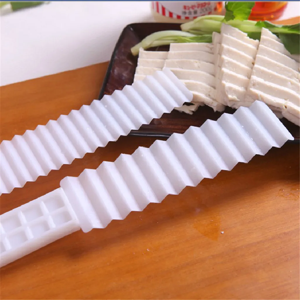 Wolf Tooth Tofu Wave Corrugated Slicer Tofu Cutter Two-piece Oct#08