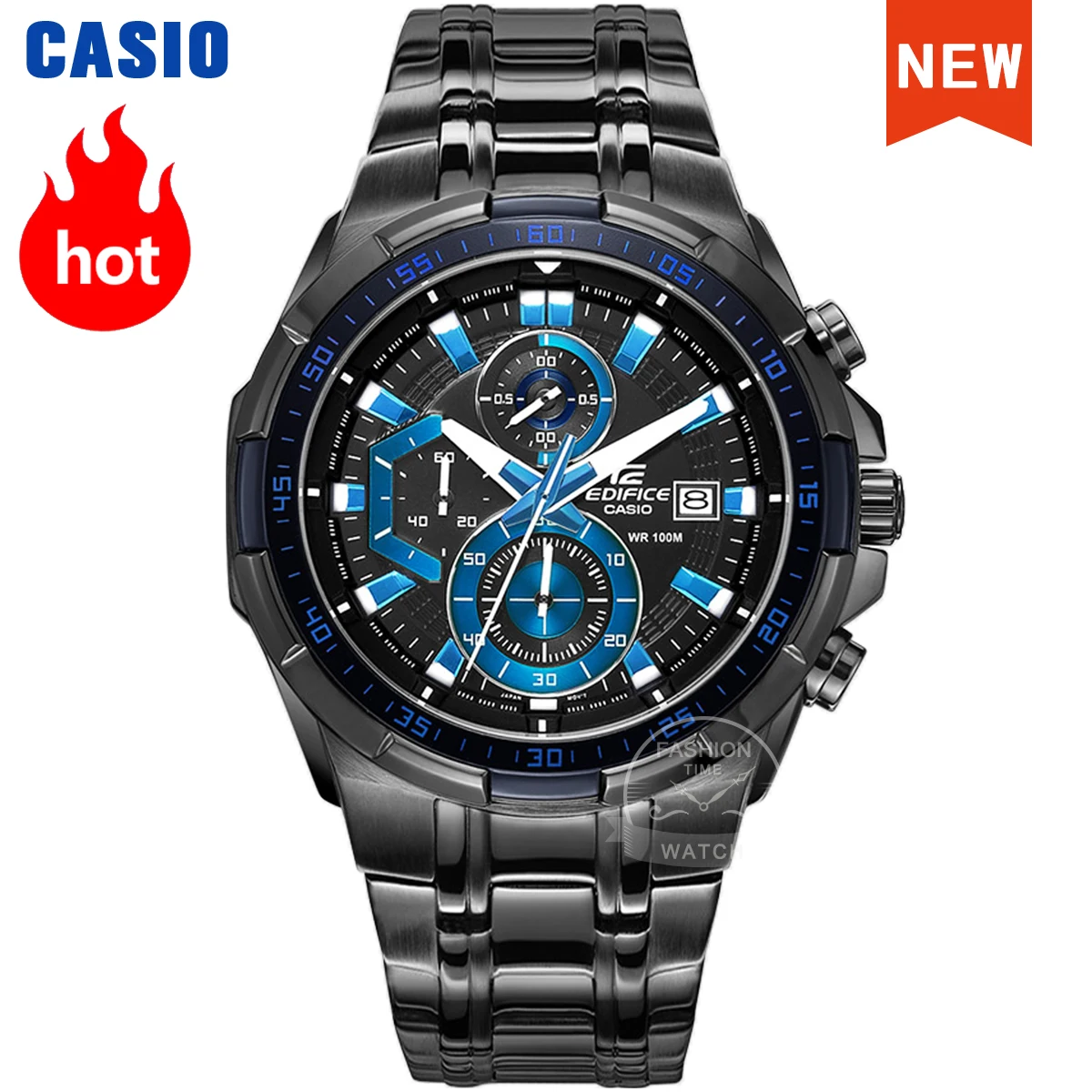 casio chronograph black