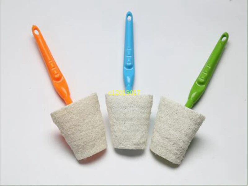 Long handle non-greasy kitchen loofah cleaner brush
