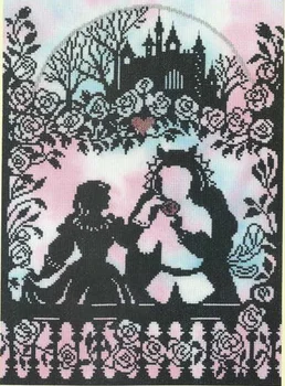 

Top Birds and Peach Blossoms and Birds Counted Cross Stitch Kit Cross stitch RS cotton with cross stitch Beauty and Beast