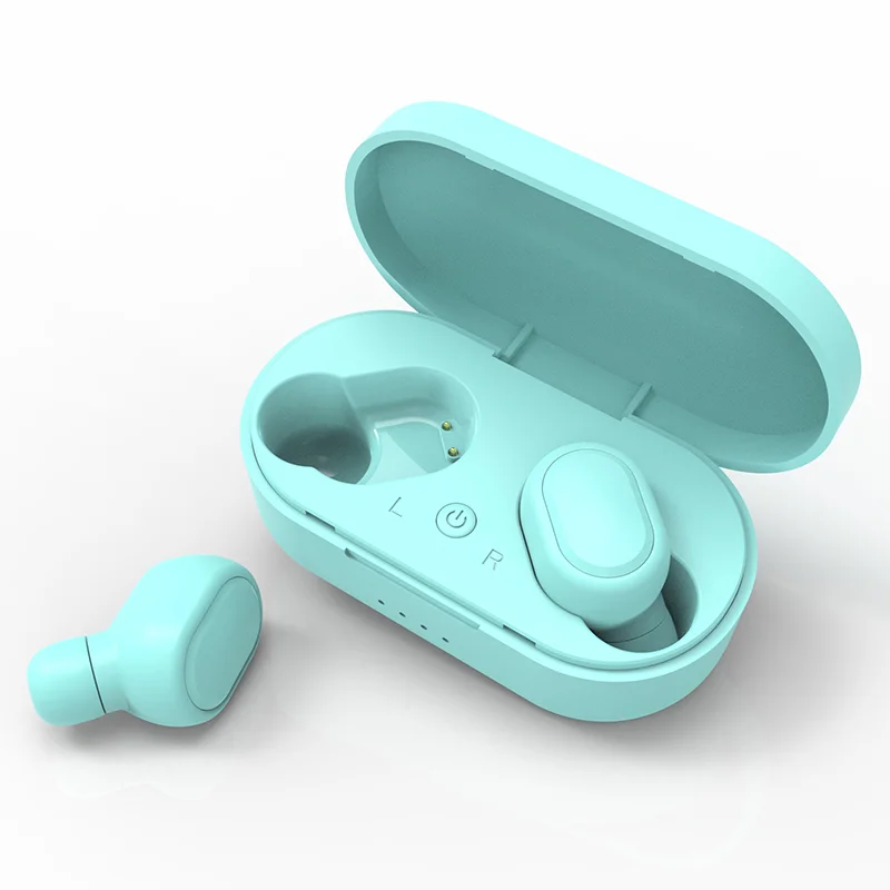 Green M1 Tws Bluetooth наушники против Redmi Airdots беспроводные наушники 5,0 наушники Handsfree игровая гарнитура с микрофоном для телефона Xiaomi - Цвет: Green