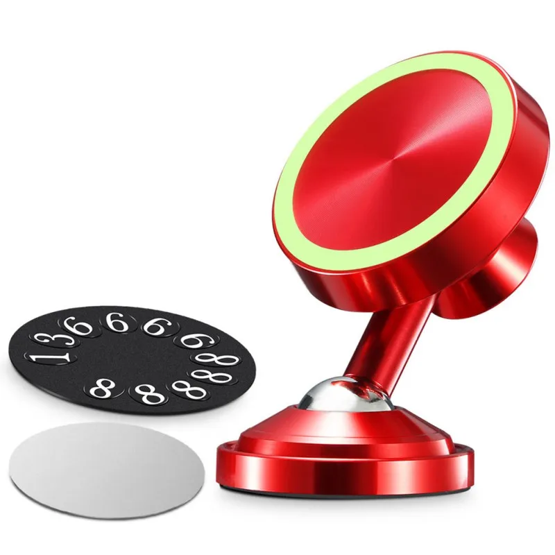 Adjust Car Phone holder Luminous Magnetic Car Holders 360 Degree Magnetic Universal in Car Mobile Mount Desk Stands