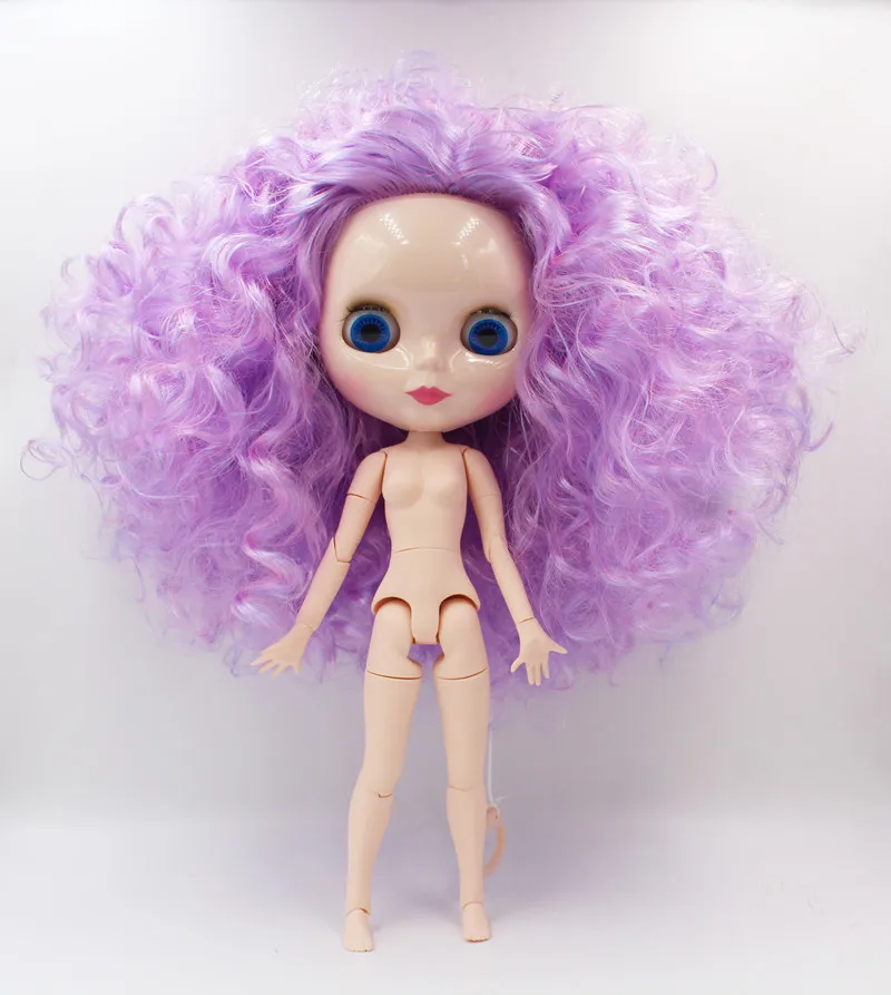 BJD шарнир RBL-894J DIY Обнаженная кукла Blyth подарок на день рождения для девочки 4 цвета большие глаза куклы с красивыми волосами милая игрушка