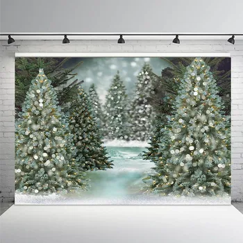 

Christmas Tree Photography Backdrop Christmas Background Teddy Bear Floral Backdrop Decor Photocall Backdrop Photo Studio Banner