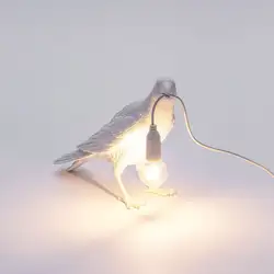 Seletti, настенный светильник с птицами, декоративная настольная лампа, настенный светильник с птицами, светильник с раковиной, настенный