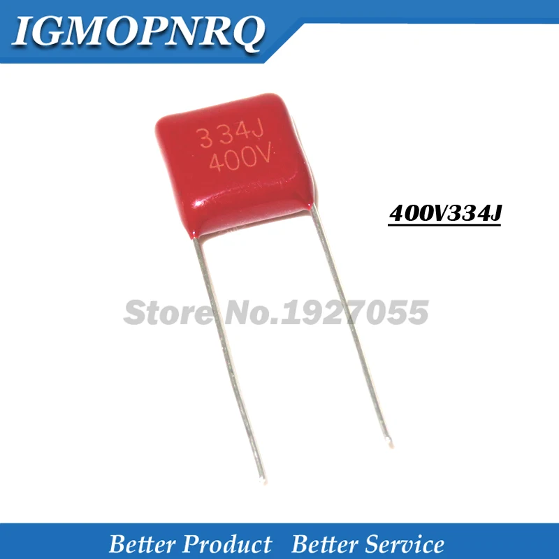 10 шт. 400V334J 0 33 мкФ шаг мм CBB 400V 330NF 334 полипропиленовый пленочный конденсатор Новый