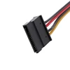 Computer Accessories 4-Pin FDD Floppy Male To 15-Pin SATA Female Converter Adapter Power Cable Cord 3