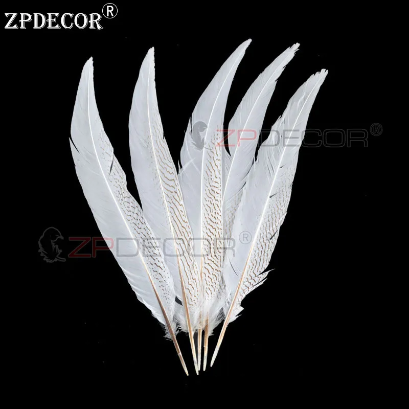 Zpdecor 45-50 см перья фазана для карнавала - Цвет: Natural color