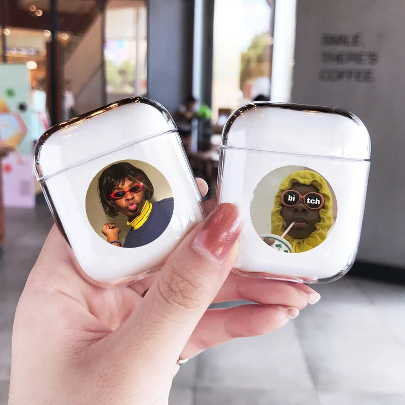 Чехол с забавным рисунком для Apple Airpods Модный чехол наушников Bluetooth Air pods 2