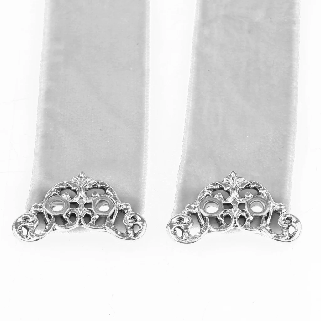 Wide Thick Punk Boho Summer Velvet Lace up Choker Necklaces Adjustable for Women Girls