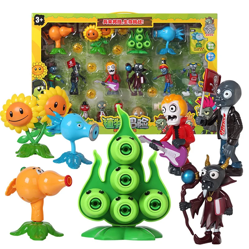 

Yi jia da Plant War Zombie Toy Set-Emission Shells Peas Shooter Plastic Doll CHILDREN'S Toy