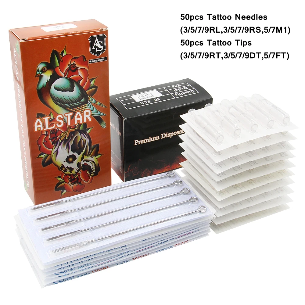 Tattoo-Needles Sterilized Disposable 3rl of 5rl 7rl 3rs 5rs-7 50pcs Assorted Mixed Each