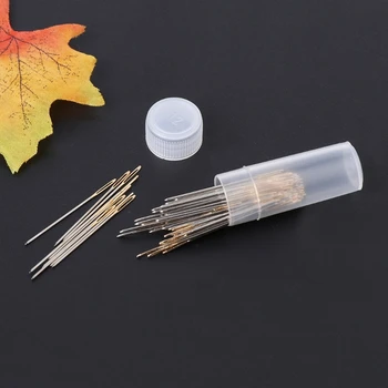 

100 PCS Tail Embroidery Fabric Cross Stitch Needles Craft Tools Size 26 For 14CT C63B