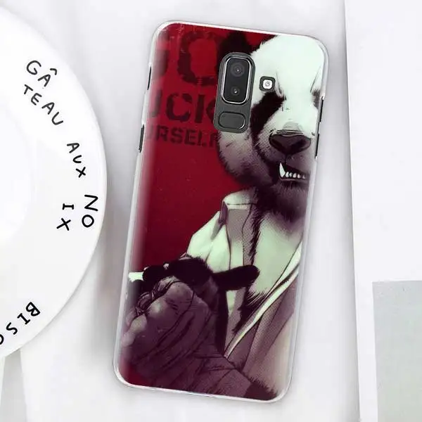 15 Чехлы с рисунком панды для samsung Galaxy J4 Plus J6 Plus J8 J3 J5 J7 J5 Prime жесткий чехол - Цвет: 15