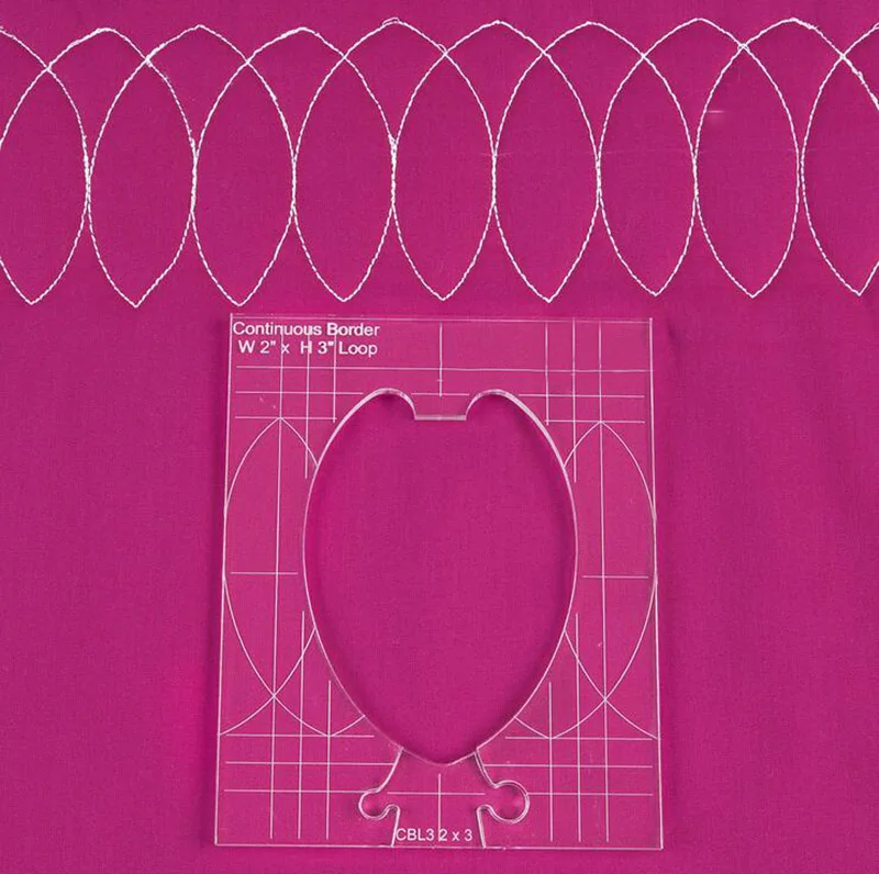  new ruler border sampler template set for sewing machine can create beautiful borders 1 set =4pcs #