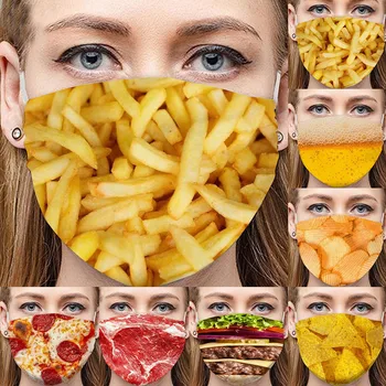 

Adult Funny Printed Dust-Proof And Breathable Cotton Mask Cycling Mask mascarilla reutilizable masques lavable mondkapjes