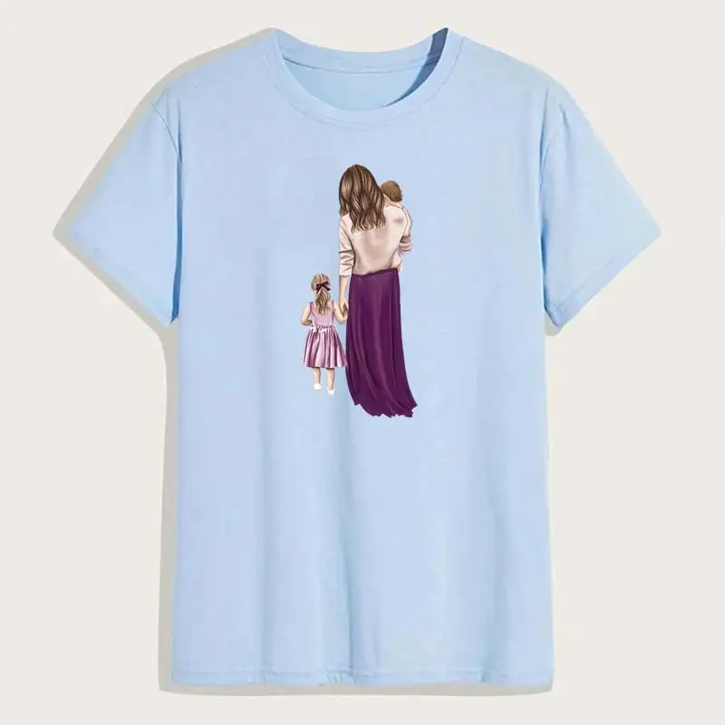 DIY Heat Transfer Patches Mom Girl Boy Printing Patches On Clothes Super Mom Dad Queen Stickers On T-shirt Dresses Jeans