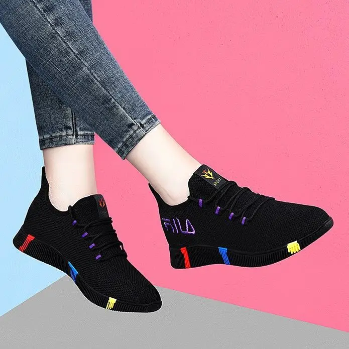 

2020 New Spring Women casual shoes Breathable Mesh platform Sneakers Women New Fashion mesh sneakers shoes woman tenis feminino
