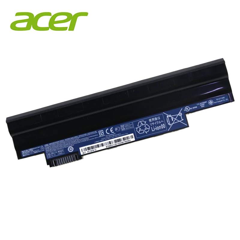 acer ноутбук батарея AL10B31For acer Aspire 522 D255 722 AOD255 AOD260 D255E D257 D260 D270 AL10A31