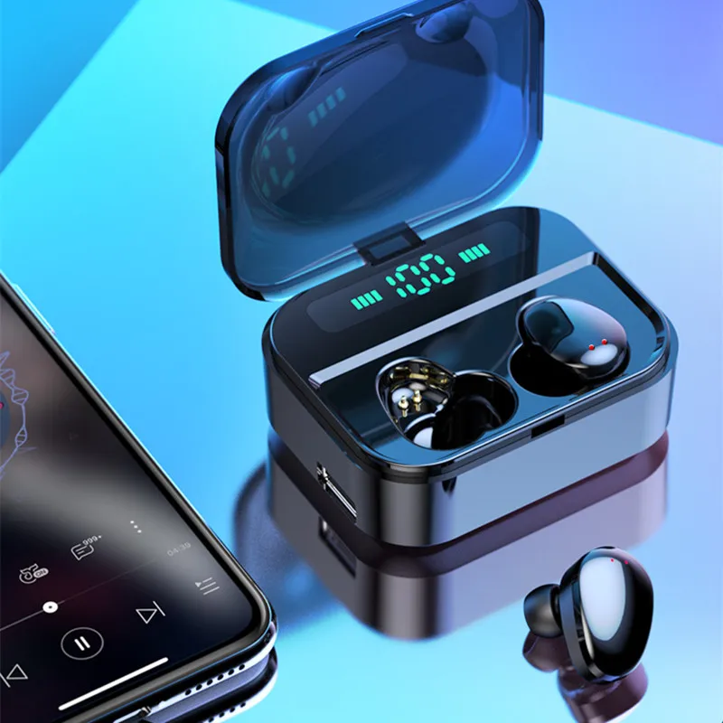 Мини X7 TWS, bluetooth 5,0, наушники, светодиодный дисплей, HD вызов, IPX7, водонепроницаемая, Спортивная, без дела, игровая гарнитура с 3600 мАч, внешний аккумулятор