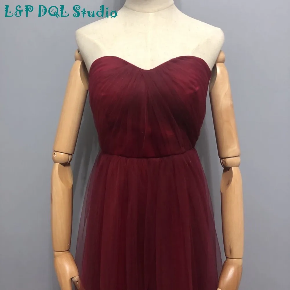 L &amp P DQL Studio Новый магазин Акция сейчас! Пикантные Бордовые Платья для подружки
