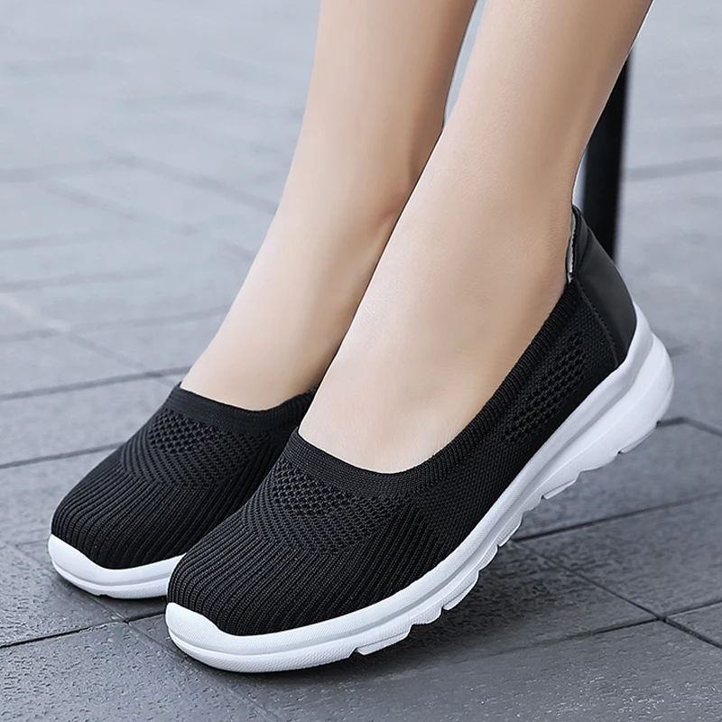 Женские кроссовки Сетчатая обувь Женская дышащая повседневная Сетчатые женские