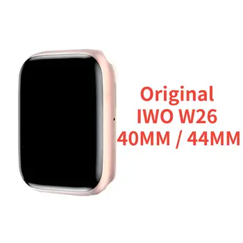

W26 Mini Bluetooth Call 40MM 44MM Series 6 Women Smart Watch Rose Color Newest Iwo Series Smartwatch Heart Rate For Android IOS